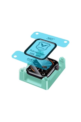 Watch 40mm Mkst Polymer Nano Ekran Koruyucu + Kolay Uygulama Aparatlı - Siyah