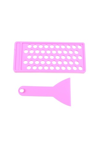 2 Adet/takım Kendin Yap Dudak Balsamı Dudak Parlatıcısı El Sanatları Seti Balmumu Dökme Tepsisi Spatula Kazıyıcı Seti