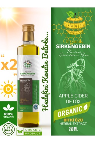 Sirkengebin Geleneksel Karışım 500 Ml Doğal Katkısız Soğuk Sıkım Elma Sirkesi Bazlı