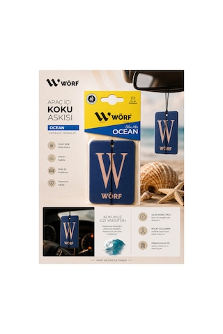 Ocean Blue Mix Araç İçi Koku Askısı Uzun Süre Kalıcı Oto Kokusu Premium Araç Parfümü