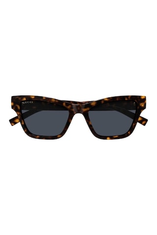 Gucci Gg 1982s 002 53 Kadın Cat Eye Kırçıllı Kahvrengi Kemik Güneş Gözlüğü Kahverengi
