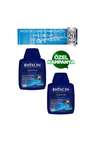 Quantum Bio Activ Şampuan Yağlı Saçlar Için 300 Ml X 2 Adet