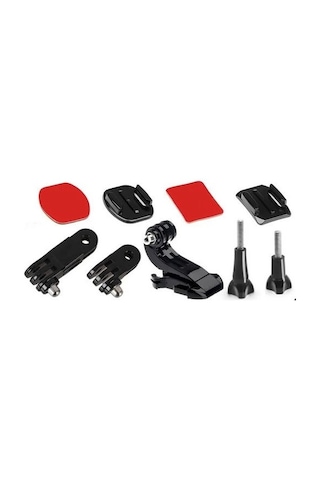 Oem Marka Gp11 Aksiyon Kameraları İçin Kask Bağlantı Aparatı Seti K2 Siyah