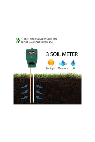 Unichrome Toprak PH Ölçer Ve Nem Ölçüm Cihazı