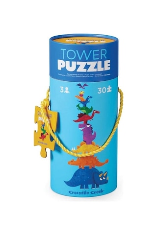 Crocodile Creek Dev Kule Puzzle 30 Parça Dinozor