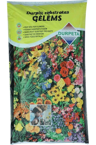 Peat Substrate Flowers - Çiçekli Bitkiler İçin Özel Torf Dikim Karışımı - 20 Litre 20 L