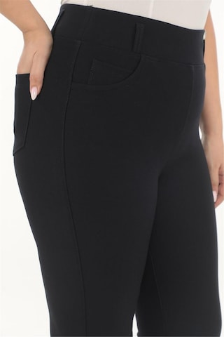 Petunya Butik Yüksek Bel Toparlayıcı Kadın Pantolon Siyah