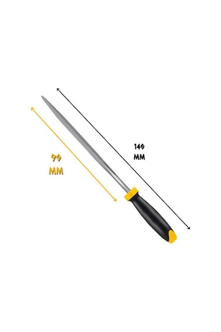 Sgs Saplı Mini Eğe Seti Ahşap Ve Metal 3 X 140 Mm. - 6 Farklı Parça