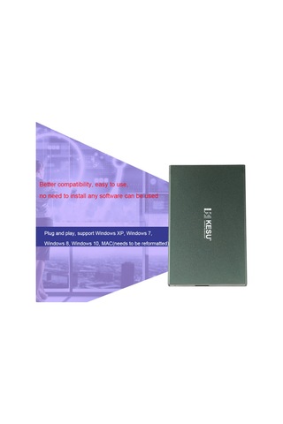 Geeroyoo 160gb Usb 3.0 Taşınabilir Harici Hdd - Pc/mac Uyumlu Mavi Depolama Diski Jzr-gy