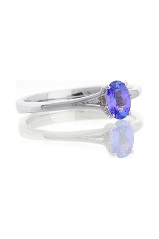 Oval Tanzanite Tektaş Yüzük