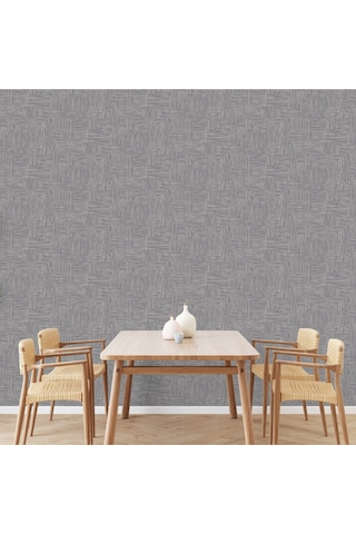 Adawall Muse Koleksiyonu- 25101-7 Gri Dokulu Silinebilir Nonwoven Vinil Duvar Kağıdı 1.06x15.6m - 16.5m²