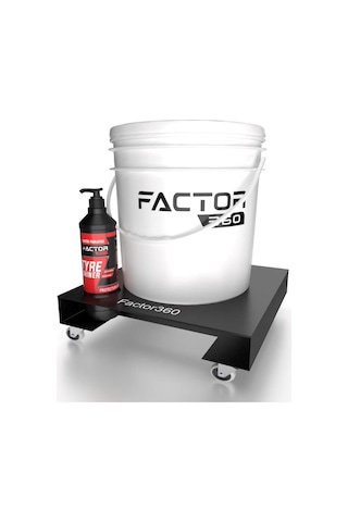 Factor360 Metal Kova Taşıyıcı Detailing Bucket Dolly Tekerlekli Stand