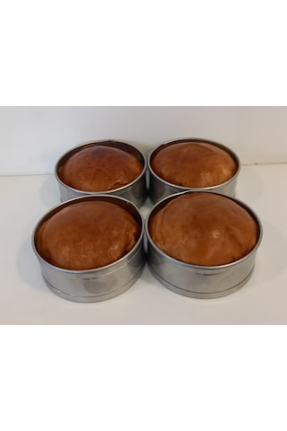 Renuzu Ponçik Ekmek & Hamburger Ekmek Kalıbı 6 Lı Genişlik 8,5cm Derinlik 3,5cm Paslanmaz Krom 304 Metal