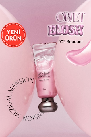 Hafif Yapılı, Ciltle Bütünleşen Parlak Bitişli Likit Allık Muzıgae Mansıon Objet Blush 002 Bouquet 80420184