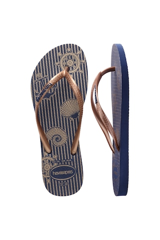 Havaianas Slım Nautıcal Kadın Parmak Arası Terlik 4137125 4137125 2356 Lacivert