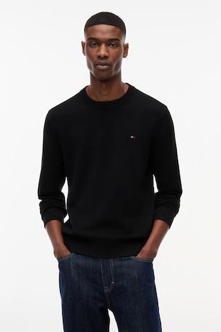 Tommy Hilfiger Tjm Slım Ess Lıght Sweater Ext Erkek Siyah Kazak - Dm0dm22853