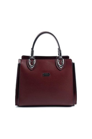 Silver Polo Sp1133 Kadın El Çantası Düz Bordo-bordo