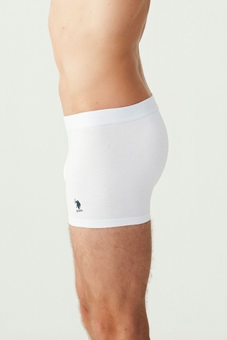 U.S. Polo Assn. U S Polo Assn Erkek Beyaz 3 Lü Boxer 2488 Beyaz