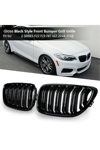 Bmw 2 Serisi F22-F23 Ön Panjur Böbrek M2 Model Oem Çift Tırnak