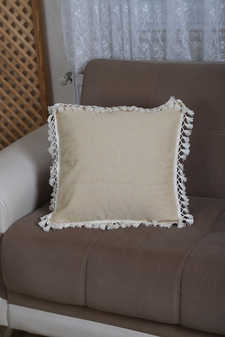 Dnc Home Tekstil Ndchome Sarı Ponponlu Kırlent Kırlent Kılıfı43 X 43