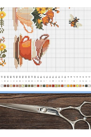 Skola Talantov Çay Seremonisi 21x30 Cm Nakış Setleri 391170034