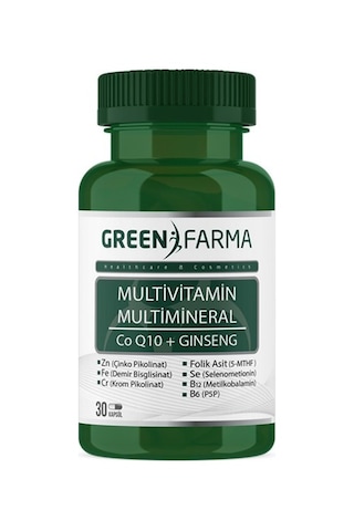 Green Farma Multivitamin & Multimineral 30 Kapsül
