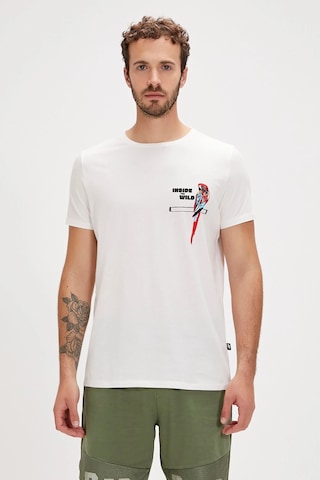 Bad Bear Macaw T-shırt Beyaz Erkek Tshirt Siyah
