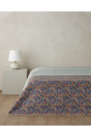English Home Colorful Stripeway Çift Kişilik Çok Amaçlı Örtü 200x220 Cm Kırmızı Kırmızı