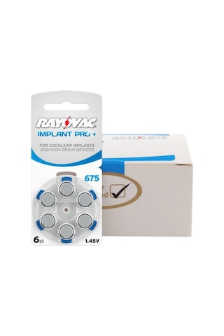 Rayovac 675 Numara Implant İşitme Cihazı Pili 6 x 10'lu Rayovac 675 Numara Implant İşitme Cihazı Pili 6 x 10'lu