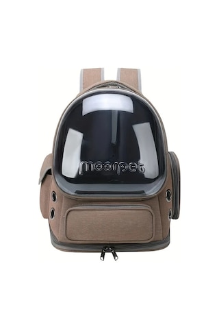 Elmpaly Kaki Şeffaf Kedi Sırt Çantası, Küçük Köpekler İçin Seyahat Sırt Çantası, Nefes Alabilen Kedi Taşıma Çantası