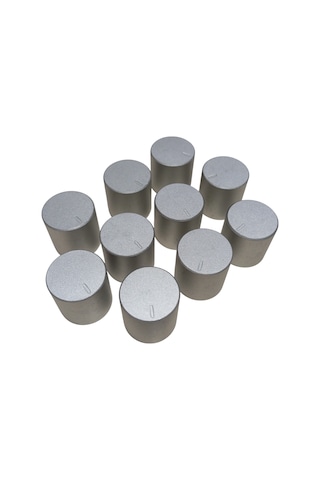 10 Adet Plastik Ses Kontrol Gri Pot Başlığı 20x22mm 6mm D Tip Mile Uygun