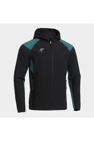 Joma Outdoor Deva Erkek Tam Fermuarlı Kapüşonlu Rüzgarlık Siyah