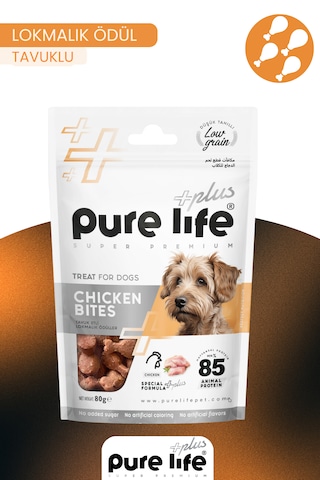 Purelife Plus Tavuklu Köpek Ödül Maması 80gr Purelife Plus Tavuklu Köpek Ödül Maması 80gr