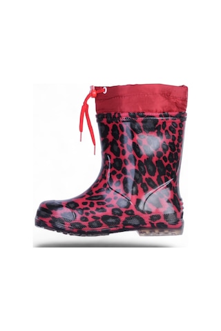 Moda Ayakkabı 645 Kız Çocuk Yağmur Çizmesi Kırmızı