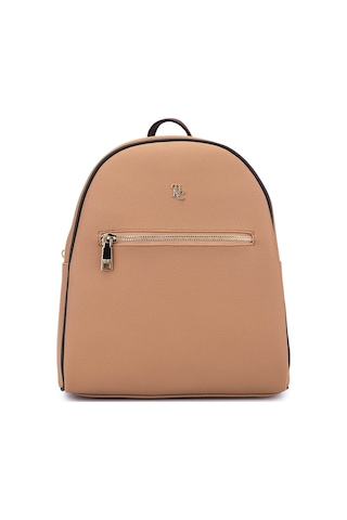 Tamer Tanca Kadın Suni Deri Bisküvi Sırt Çantası 743 2335 Bn Cnt Y25 Bıskuvı Fltr Bej