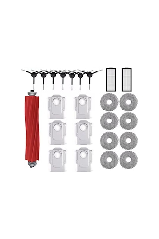 Roborock Q Revo Maxv/q Revo S/q Revo Pro Yedek Parçaları İçin 1 Set Ana Yan Fırça Toz Torbası Hepa Filtre Paspas Bezleri
