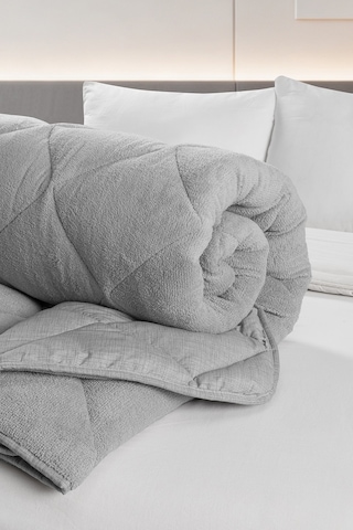 Pierre Cardin Wellsoft Çift Taraflı Yorgan Çift Kişilik Gri Gri