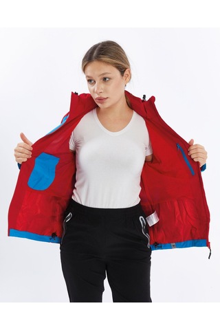 Mapamyumco Windbreaker Kadın Ceket-mavi-kırmızı