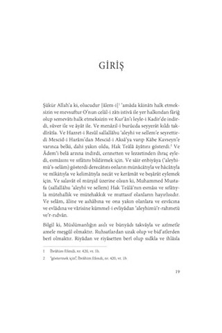 Hak Aşıklarının Azığı: Zadü L-müştakin