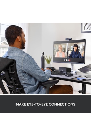 Otomatik Işık Düzeltme, Gösteri Modu, Çift Gürültü Azaltıcı Mikrofon, Grafit Özellikli Logitech Brio 500 Full Hd Web Kamerası