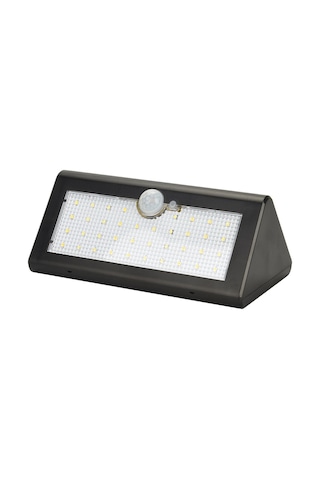 Leezsing Güneş Enerjili 38 Led Hareket Sensörlü Duvar Lambası - 500lm Aydınlatma, Ip65 Su Geçirmez Siyah