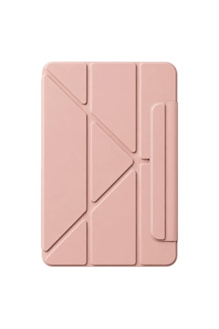 Apple İpad 2025 10.9 10.nesil A16 Edz Manyetik Standlı Tablet Kılıfı - Rose Gold Arka Kapak