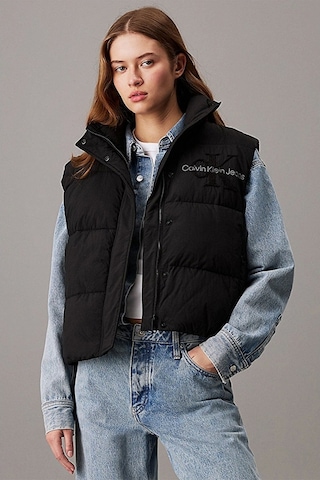 Calvin Klein Chenılle Monologo Vest Siyah
