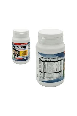 Petguard Çinko Demir Magnezyum ve Ekstra Mineralli Köpek Multivitamin 150 Tablet