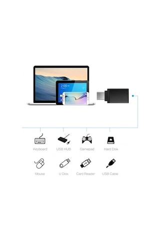 Hepu Type-c To Usb 3.0 Yüksek Hızlı Veri Aktarımı Otg Çevirici Dönüştürücü Adaptör