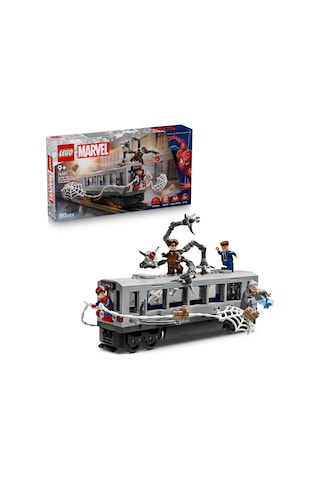 LEGO® ǀ Marvel Örümcek Adam ile Doktor Oktopus Metro Sahnesi 76321 - 9 Yaş ve Üzeri Çocuklar için Yaratıcı Oyuncak Yapım Seti (393 Parça)