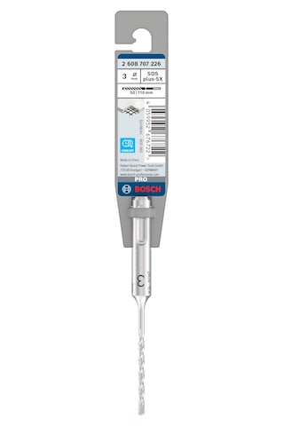 Bosch 1 X Pro Sds Plus-5x Darbeli Matkap Çelik Beton, Beton İçin, Ø 3,00 Mm, Profesyonel Aksesuar, Darbeli Matkap İçin