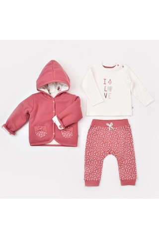 Biorganic Little Love 3'lü Takım Pembe Çok Renkli