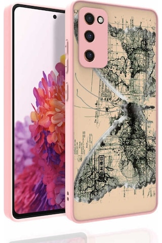 Galaxy S20 Fe Kılıf Desenli Kamera Korumalı Parlak Zore Nora Kapak NO4
