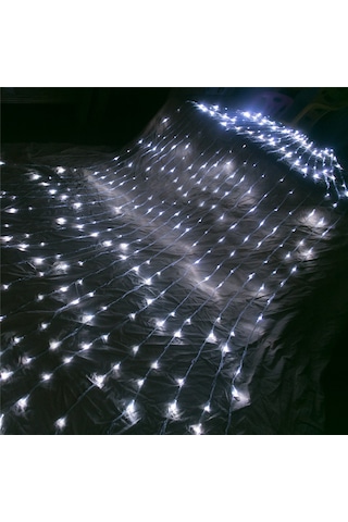 Sunlight 2x2m Yağmur Perde Led Aydınlatma Animasyonlu Beyaz Işık Beyaz